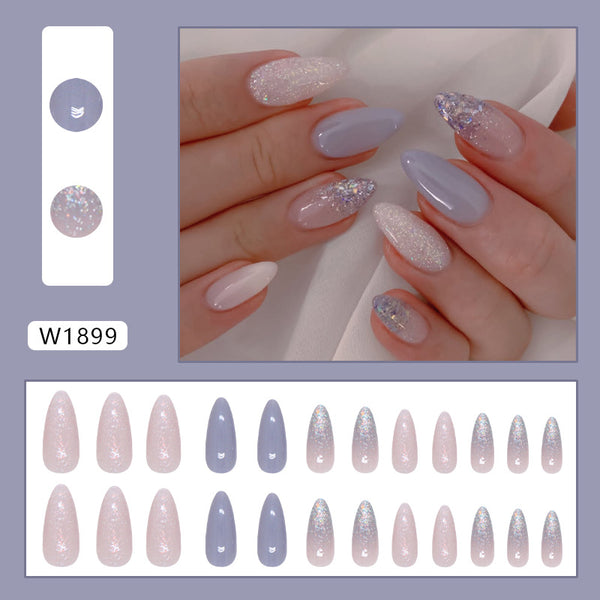 12 Sizes-24 Pcs Press On Nails W1899