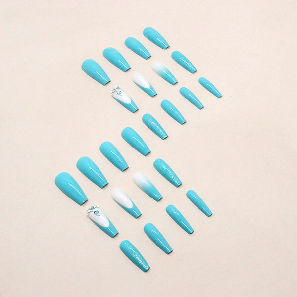 12 Sizes-24 Pcs Press On Nails Z689