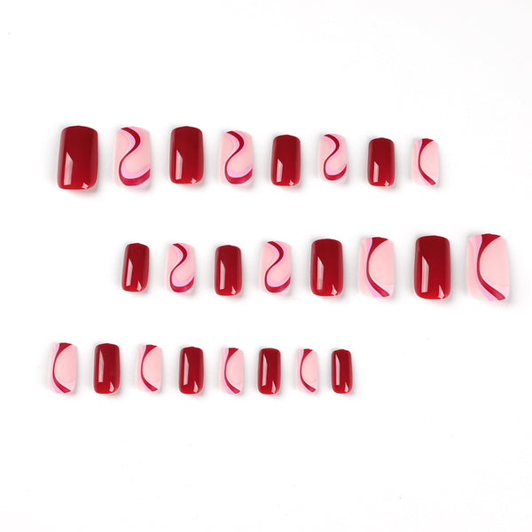 12 Sizes-24 Pcs Press On Nails JP2263