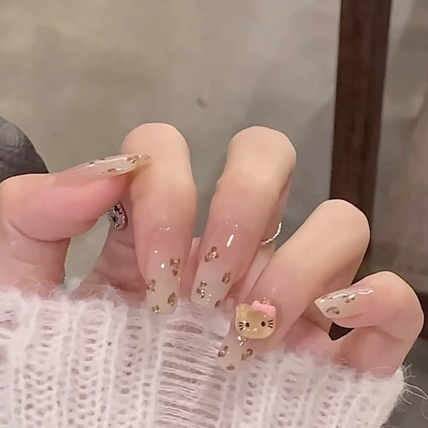 12 Sizes-24 Pcs Press On Nails Z929
