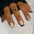 12 Sizes-24 Pcs Press On Nails Y024