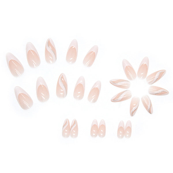 12 Sizes-24 Pcs Press On Nails W130