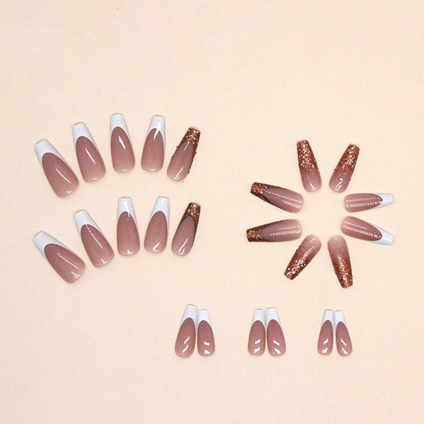 12 Sizes-24 Pcs Press On Nails W450