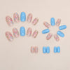 12 Sizes-24 Pcs Press On Nails W1186
