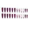 12 Sizes-24 Pcs Press On Nails W1146