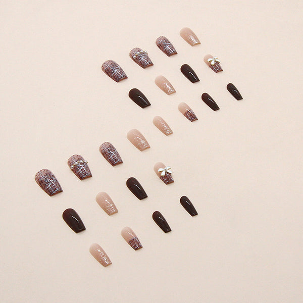 12 Sizes-24 Pcs Press On Nails Z533