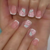 12 Sizes-24 Pcs Press On Nails C1595