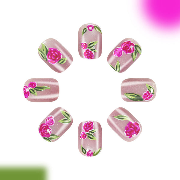 12 Sizes-24 Pcs Press On Nails C1001