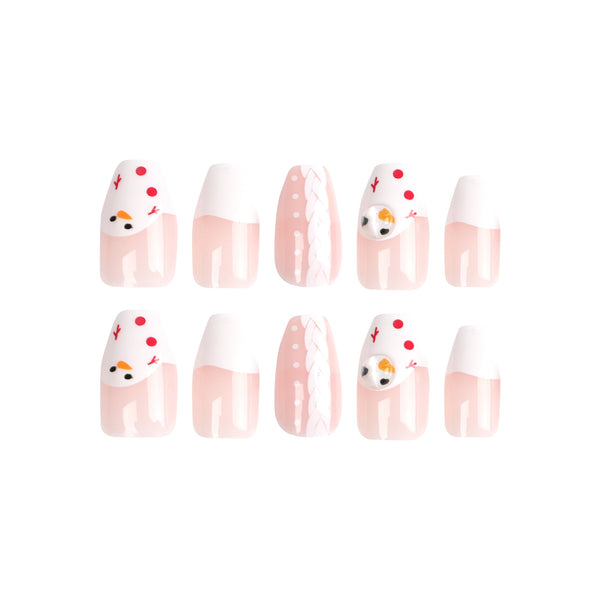 12 Sizes-24 Pcs Press On Nails JP2685