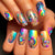 12 Sizes-24 PcsPress On Nails Y515
