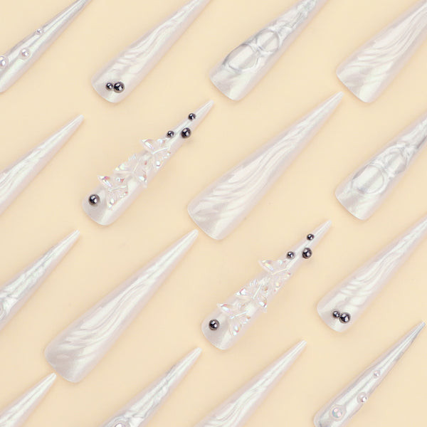 12 Sizes-24 Pcs Press On Nails JP3498