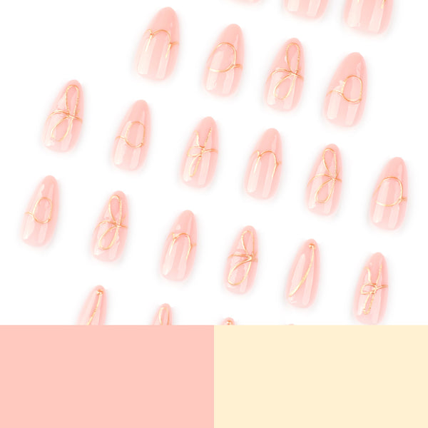 12 Sizes-24 Pcs Press On Nails JP3791
