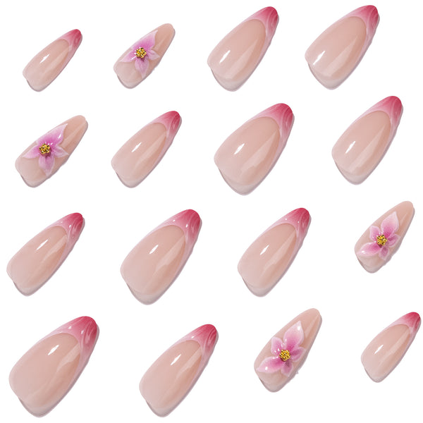 12 Sizes-24 Pcs Press On Nails JP4367
