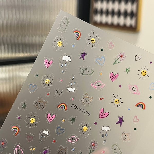 5D Nail Art Sticker 5DST179