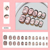 12 Sizes-24 Pcs Press On Nails K006