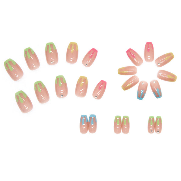 12 Sizes-24 Pcs Press On Nails Z383
