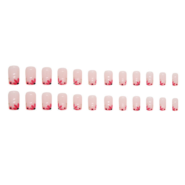 12 Sizes-24 Pcs Press On Nails W1416