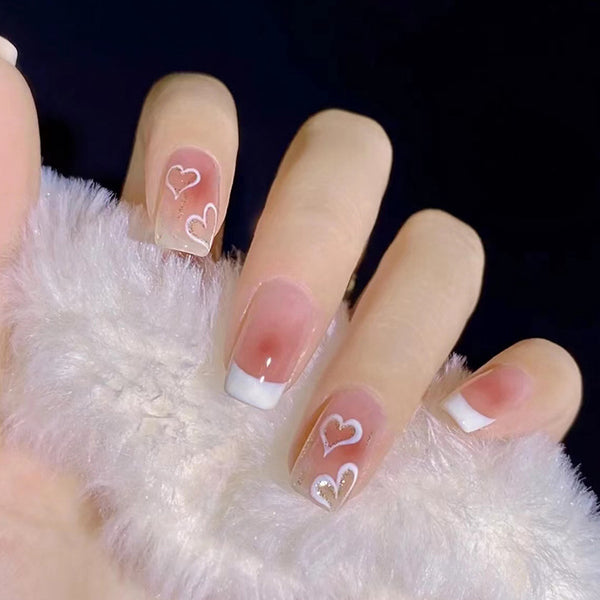 12 Sizes-24 Pcs Press On Nails R436