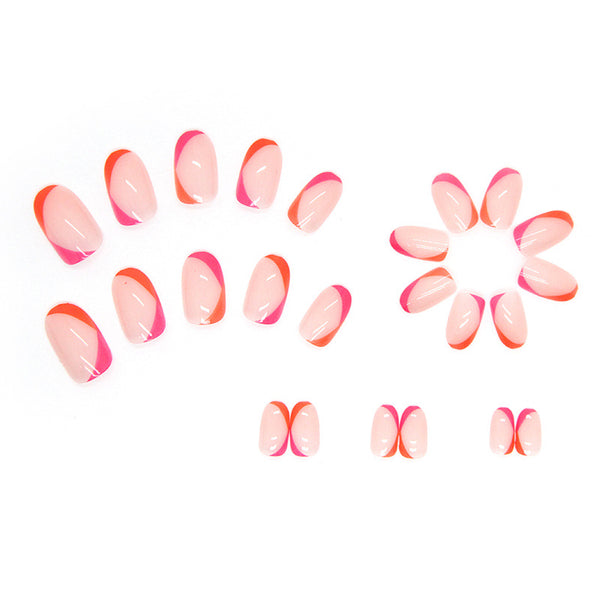 12 Sizes-24 Pcs Press On Nails W188