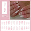 12 Sizes-24 Pcs Press On Nails C1353