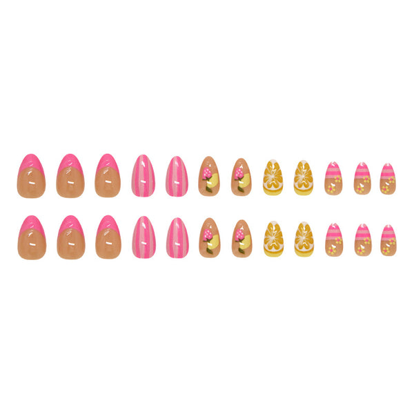 12 Sizes-24 Pcs Press On Nails W2041
