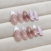 12 Sizes-24 Pcs Press On Nails Z910