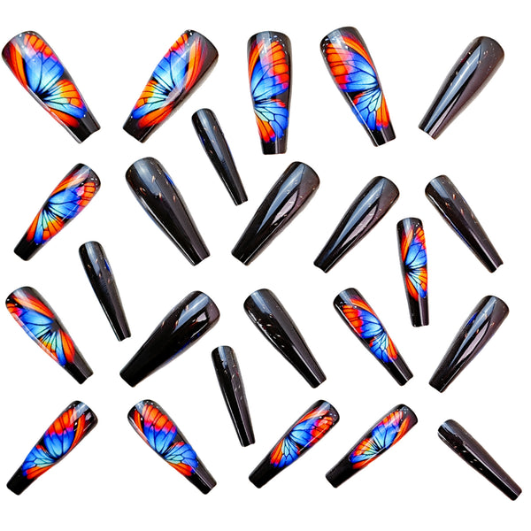12 Sizes-24 Pcs Press On Nails Y479