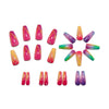 12 Sizes-24 Pcs Press On Nails Y1537