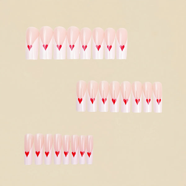 12 Sizes-24 Pcs Press On Nails Y1064