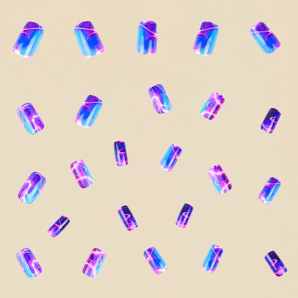 12 Sizes-24 Pcs Press On Nails Y872