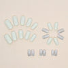 12 Sizes-24 Pcs Press On Nails W1004