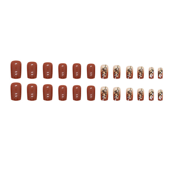 12 Sizes-24 Pcs Press On Nails W1029