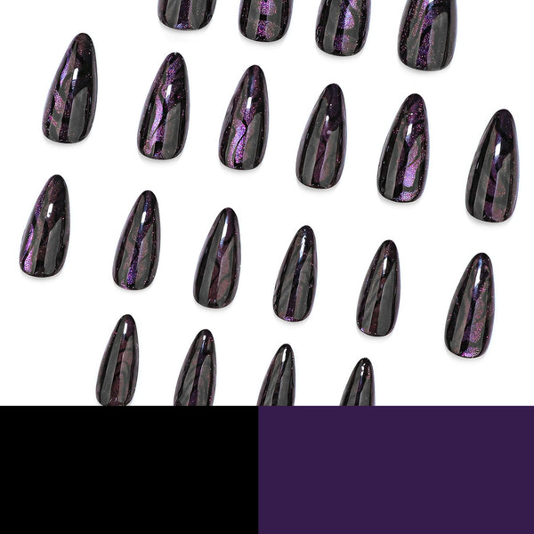 12 Sizes-24 Pcs Press On Nails JP4146