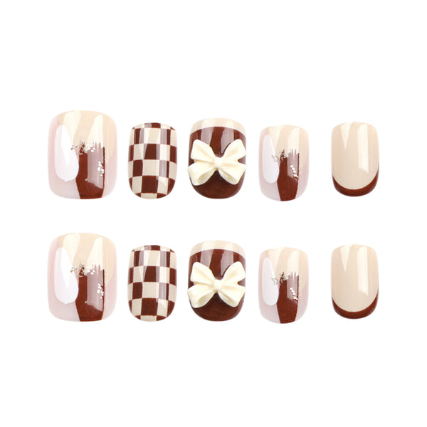 12 Sizes-24 Pcs Press On Nails JP3013