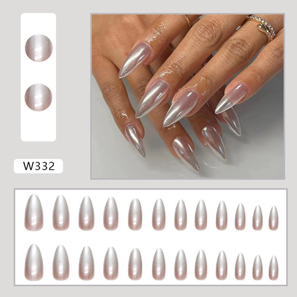 12 Sizes-24 Pcs Press On Nails W332