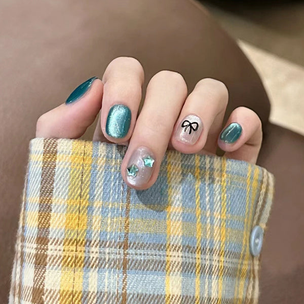 12 Sizes-24 Pcs Press On Nails MY061