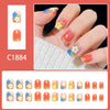12 Sizes-24 Pcs Press On Nails C1884