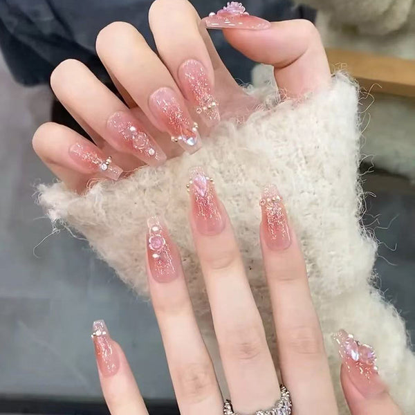 12 Sizes-24 PcsPress On Nails Z1144