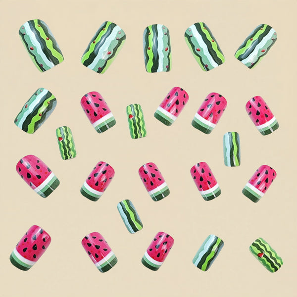 12 Sizes-24 Pcs Press On Nails Y731