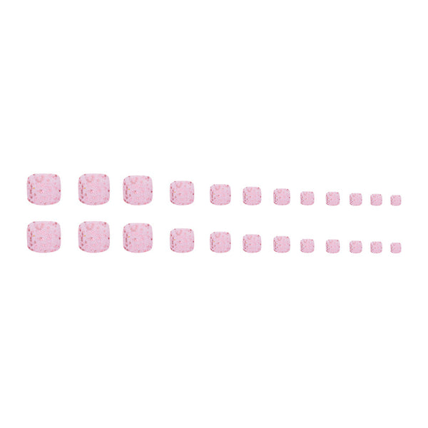 12 Sizes-24 Pcs Press On Nails F104