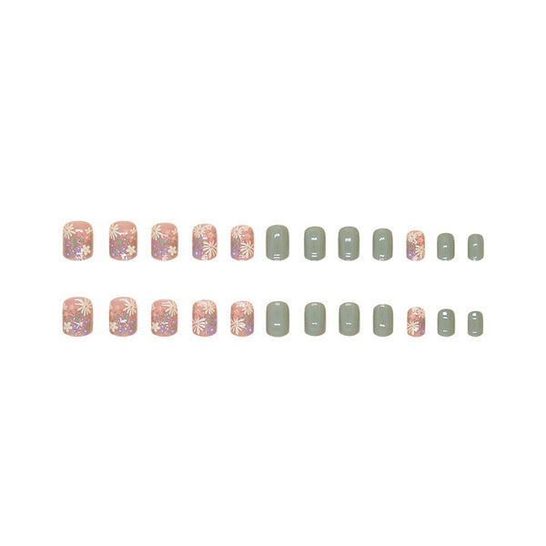 12 Sizes-24 Pcs Press On Nails R848