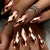 12 Sizes-24 Pcs Press On Nails Y1613