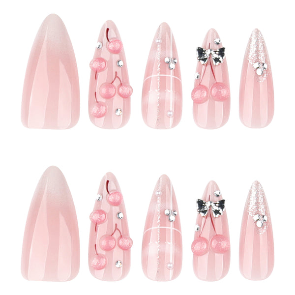 12 Sizes-24 Pcs Press On Nails JP4271