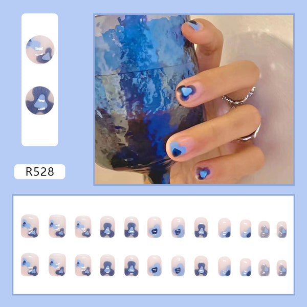 12 Sizes-24 Pcs Press On Nails R521