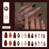 12 Sizes-24 Pcs Press On Nails Z1235