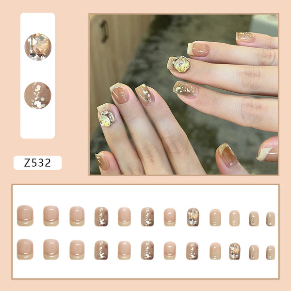 12 Sizes-24 Pcs Press On Nails Z532