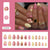 12 Sizes-24 Pcs Press On Nails Z1079