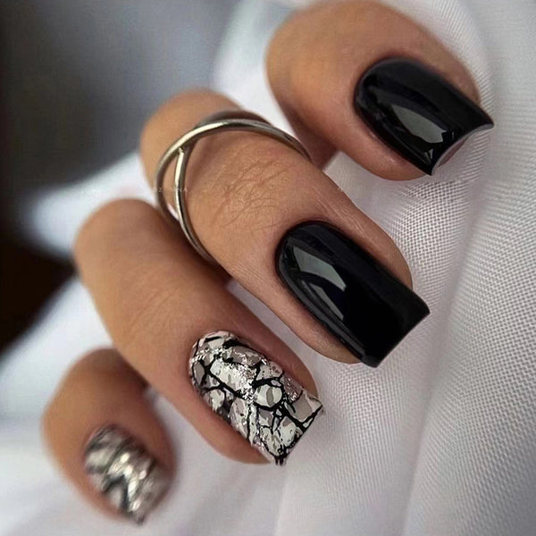 12 Sizes-24 Pcs Press On Nails W1515