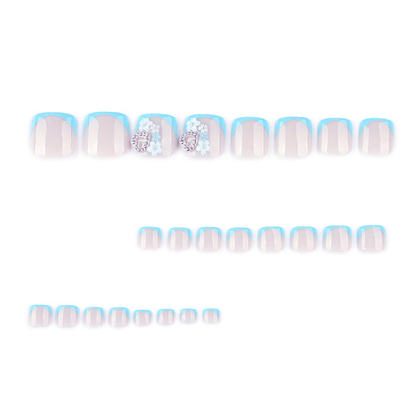 12 Sizes-24 Pcs Press On Nails JP3816