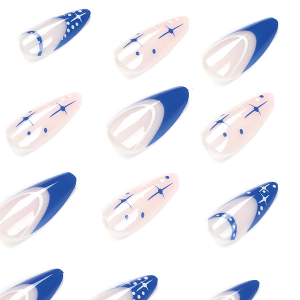 12 Sizes-24 Pcs Press On Nails JP1774